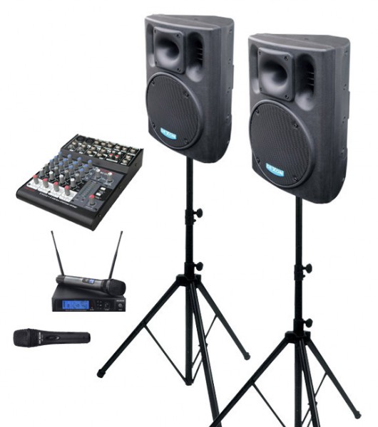 2x BC 1000A + MBD 840 + MD 510 + DMC 2220 ozvučovací sestava s mikrofony