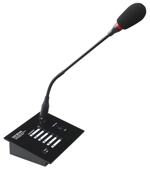 PA 600 přepážkový mikrofon s přehrávačem hlášení     